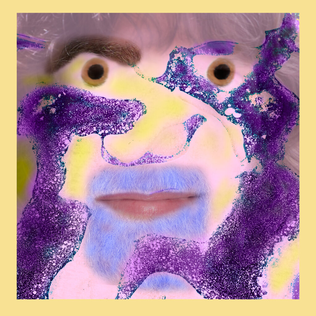 Frozen Creatures, eine künstlerische Arbeit aus zugefrorenen Pfützen und Portraitfragmenten