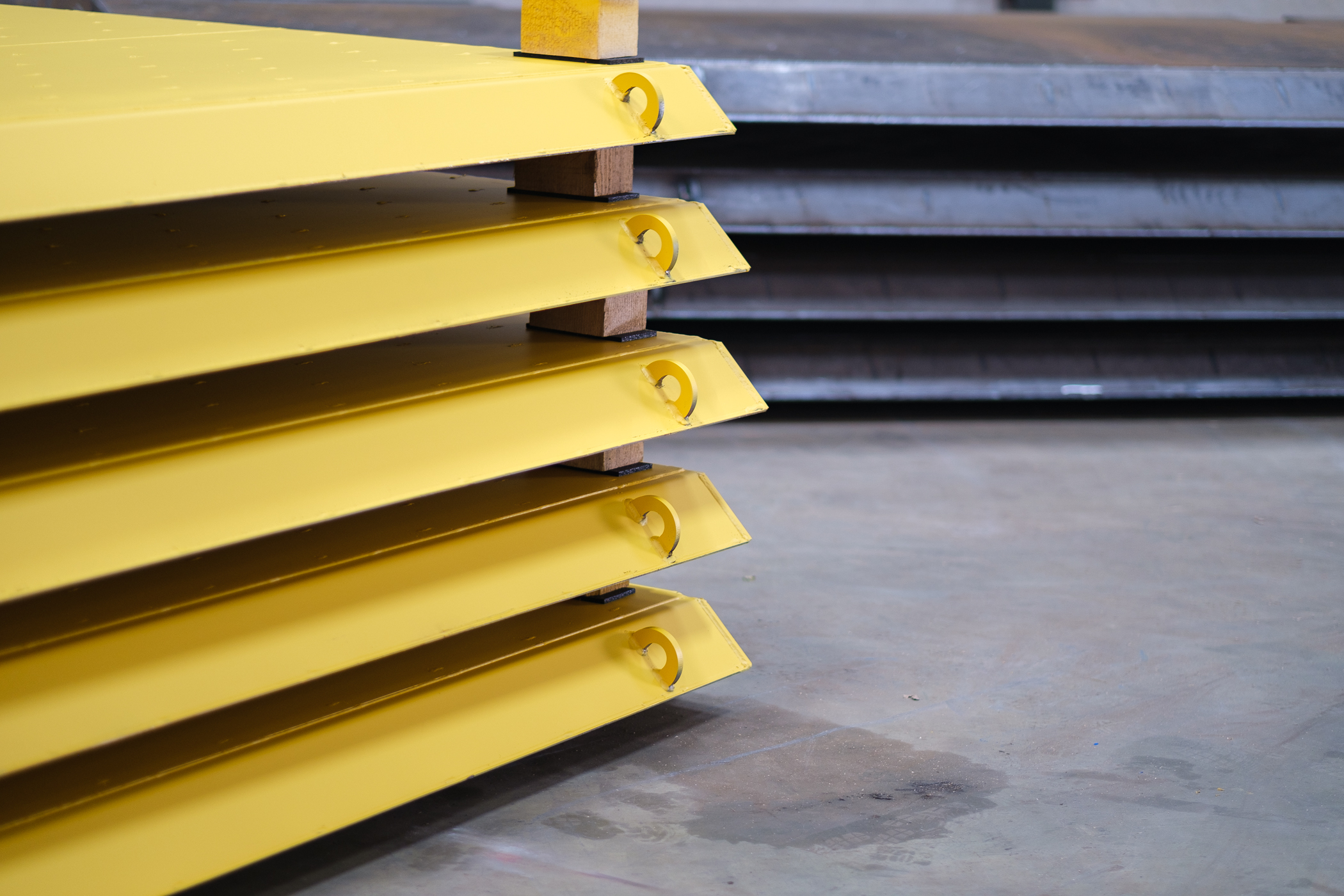 Lackierte und unlackierte Elementwände der Firma TWF Tiefbautechnik lackierte und unlackierte Elementwände der Firma TWF Tiefbautechnik
